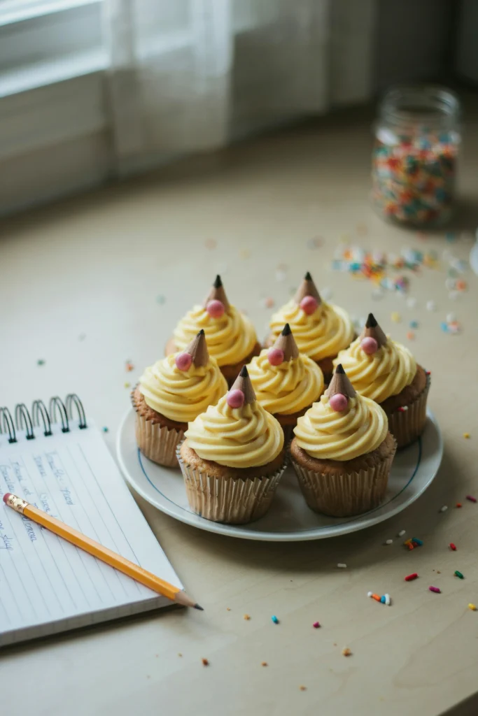 Pencil Cupcakes