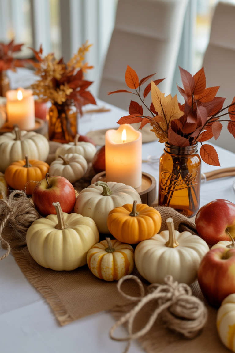 Fall Baby Shower Centerpiece Ideas