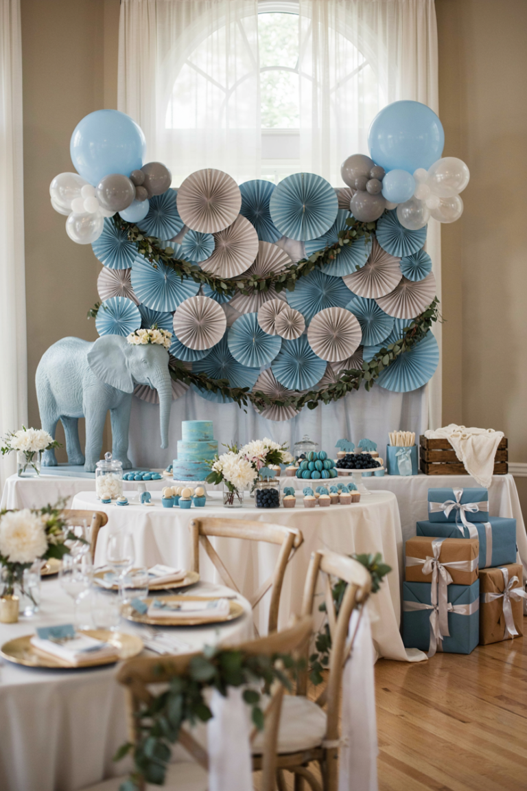 26 Blue Elephant Baby Shower Ideas for a Sweet and Stylish Boy Themed  Celebration