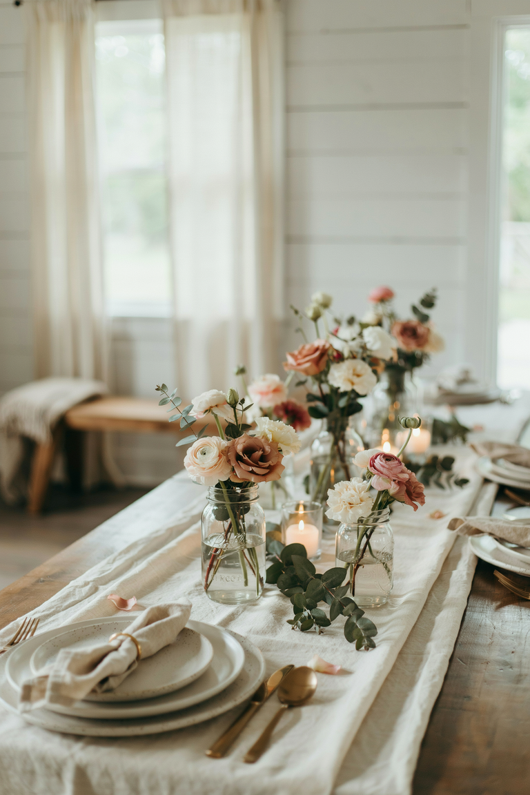 13 Mason Jar Centerpiece Ideas for Weddings, Baby Showers, Holidays & More