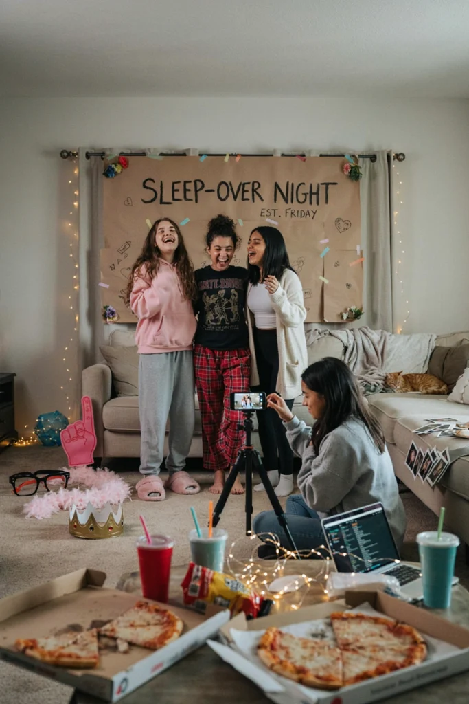 social media sleepover