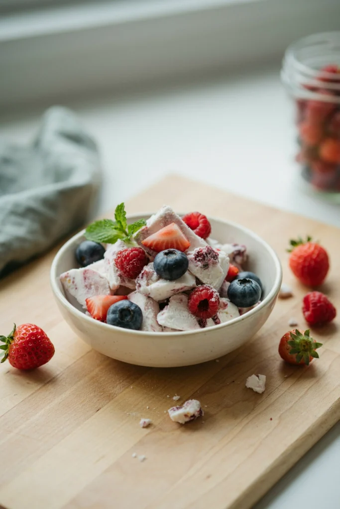 Berry Yogurt Bark Bites