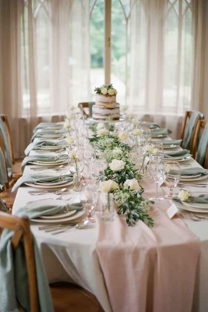 Blush, Ivory, and Sage: A Timeless Color Trio