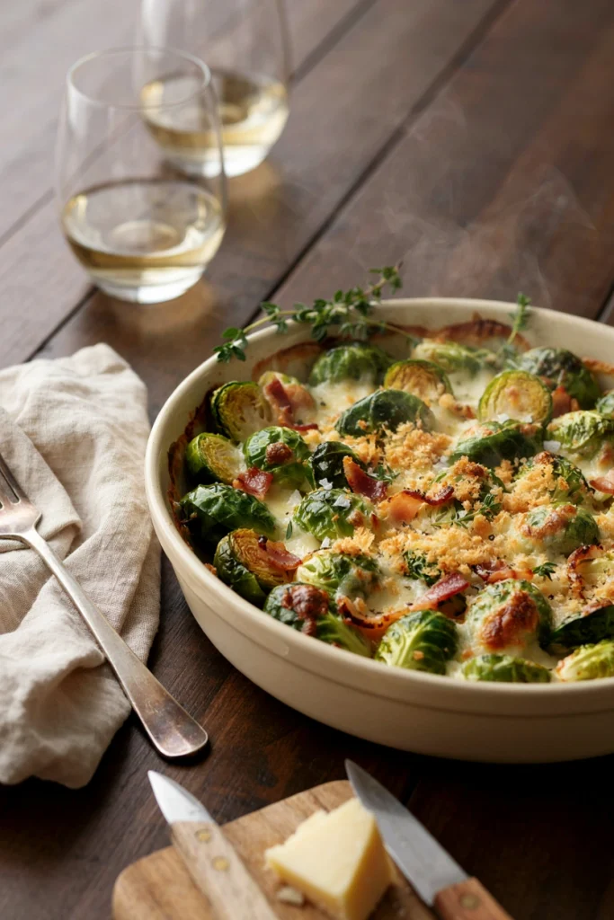 Brussels Sprout Gratin