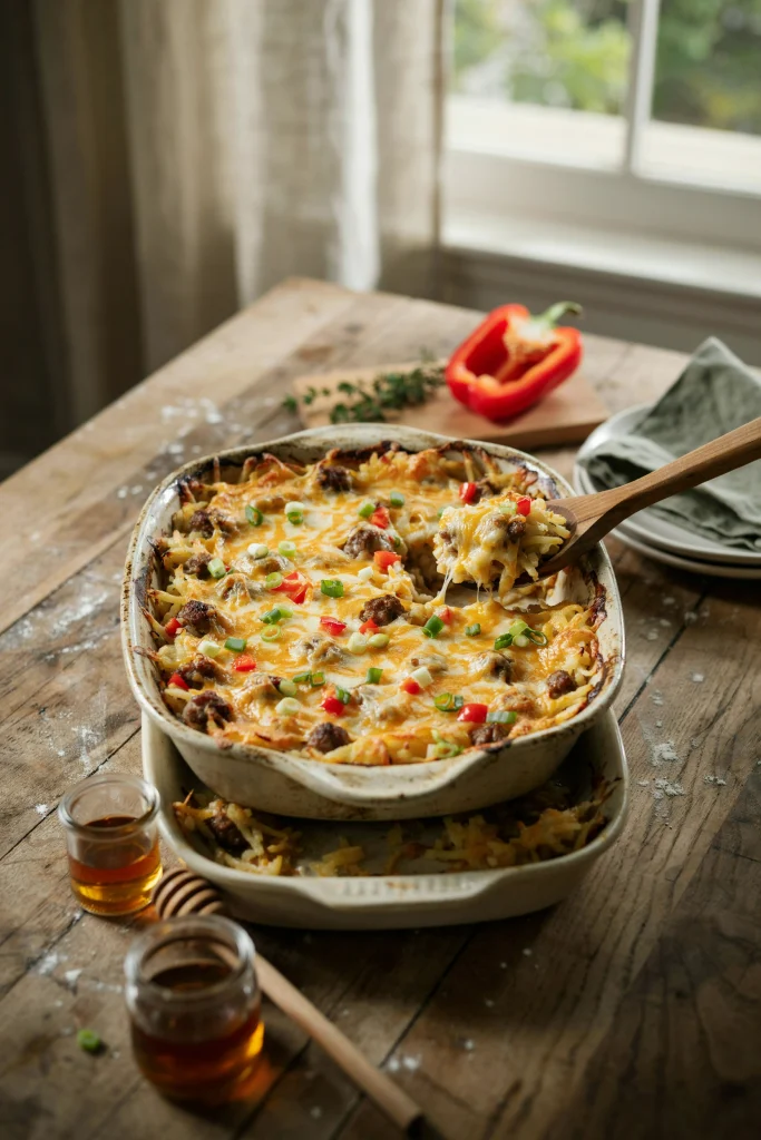 Cheesy Hash Brown Breakfast 