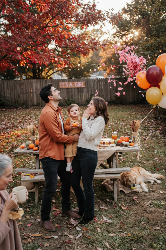 Cozy Fall Gender Reveal