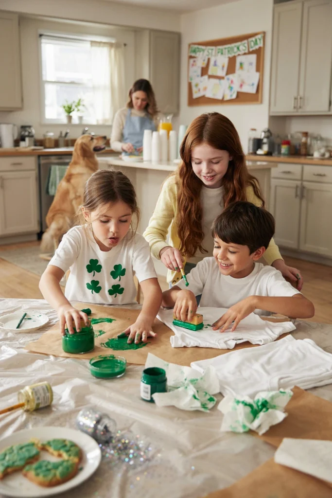 DIY Shamrock T-Shirt Craft