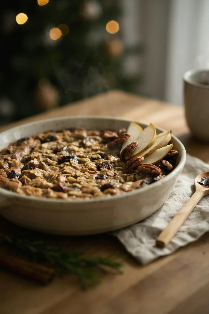 Gingerbread Baked Oatmeal