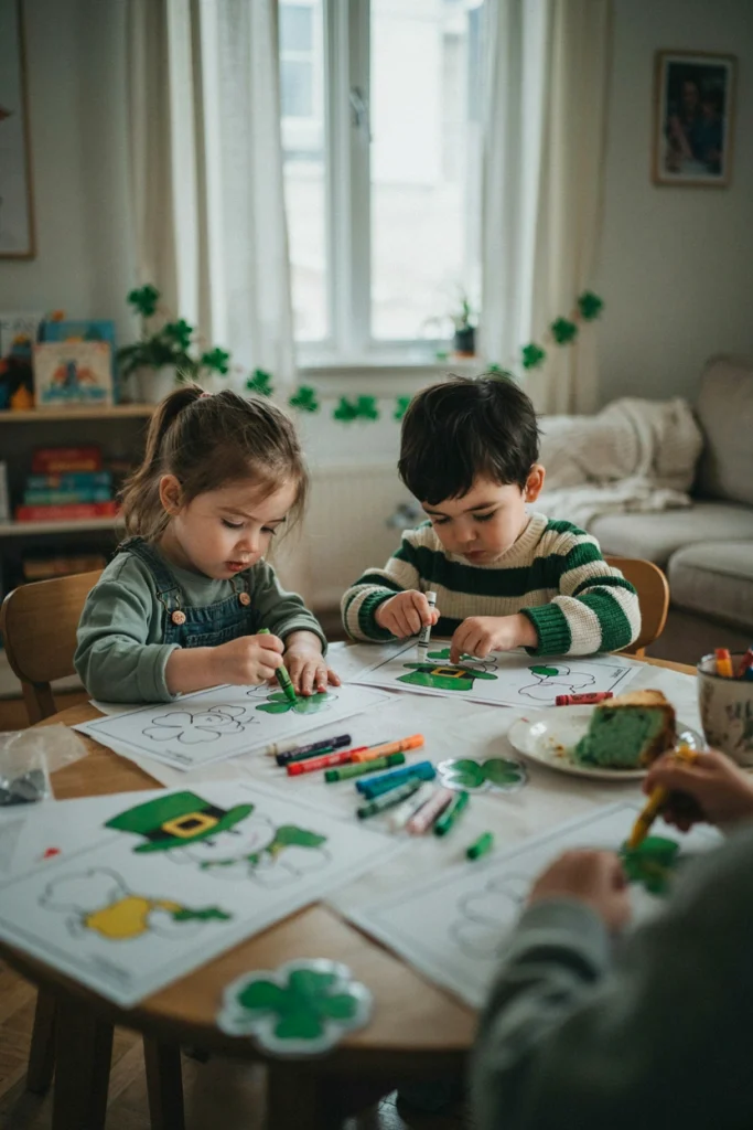 Leprechaun Coloring Corner