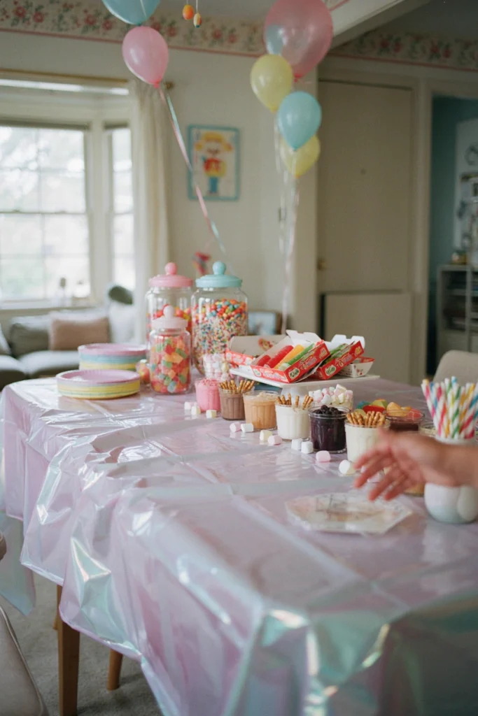 Lisa Frank Rainbow Snack Table
