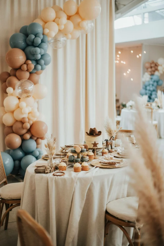 Neutral “It’s a Boy Story” Balloon Arch