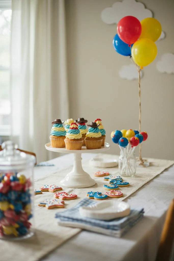 Simple Toy Story Dessert Table Setup
