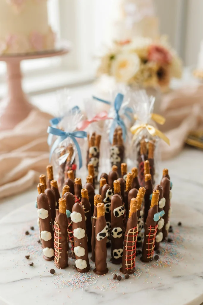 Toy Story Chocolate-Dipped Pretzel Rods