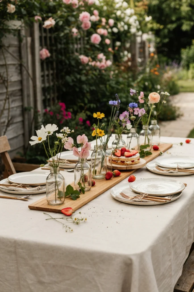 Wildflower and Jam Jar Bud Vases