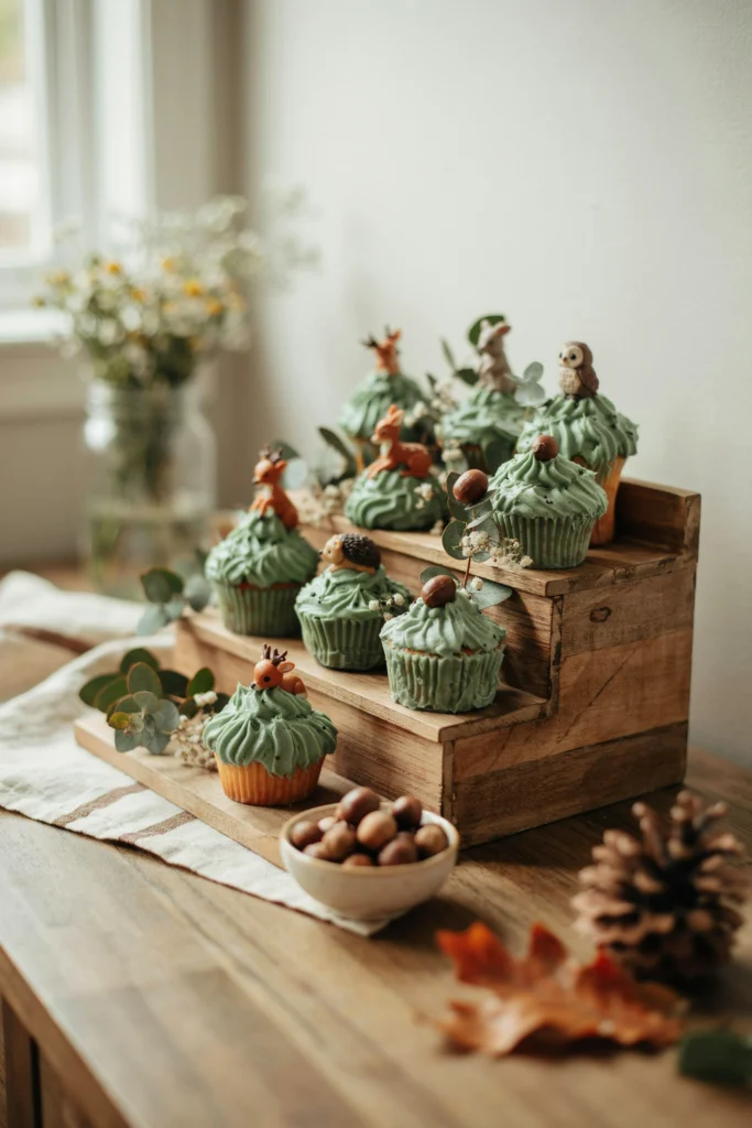 Woodland Baby Shower Cupcakes