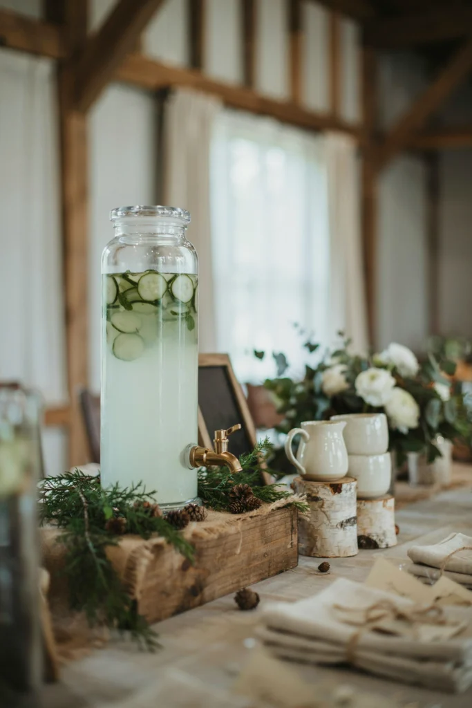 Woodland-Inspired Drink Station