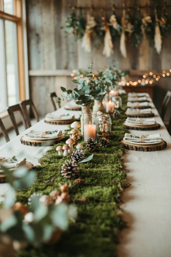Woodland Mushroom Tablescape
