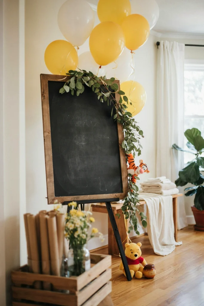 Hundred Acre Wood Chalkboard Welcome Sign