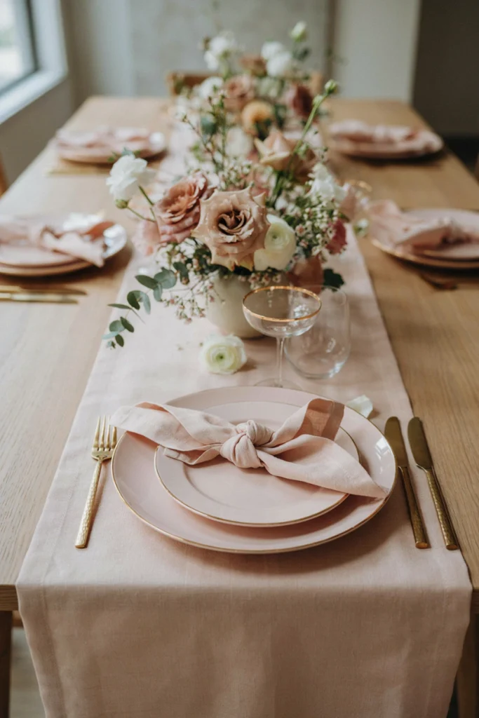 Pink Bow Place Settings