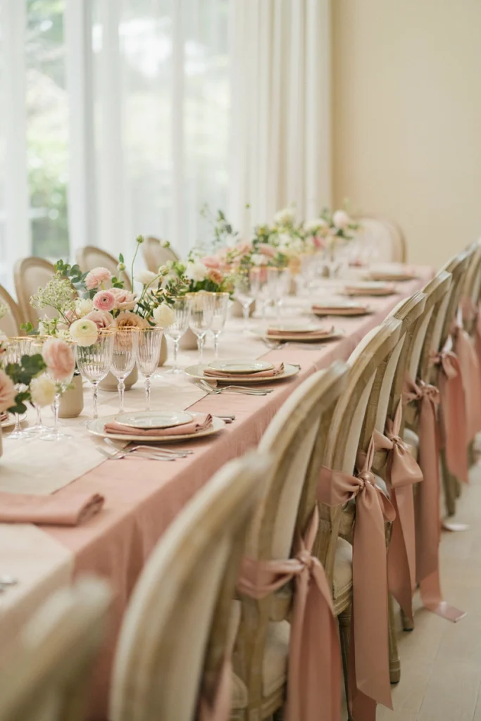  Pink Bow Chair Decorations