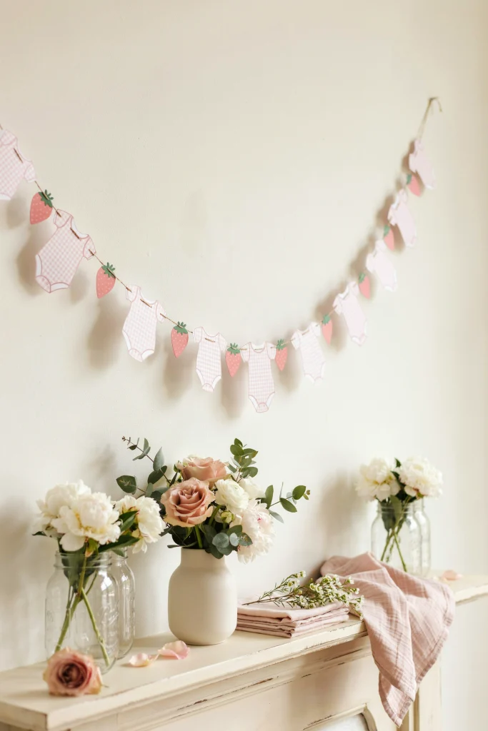 Blush Gingham Bodysuit Garland