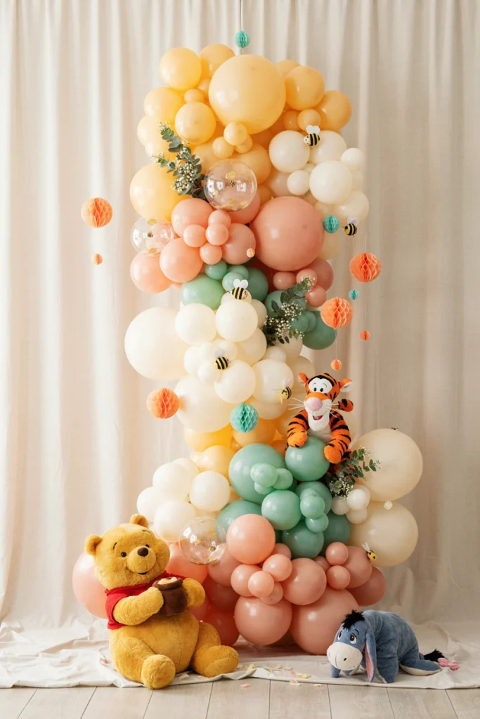 Colorful Balloon Frame Backdrop