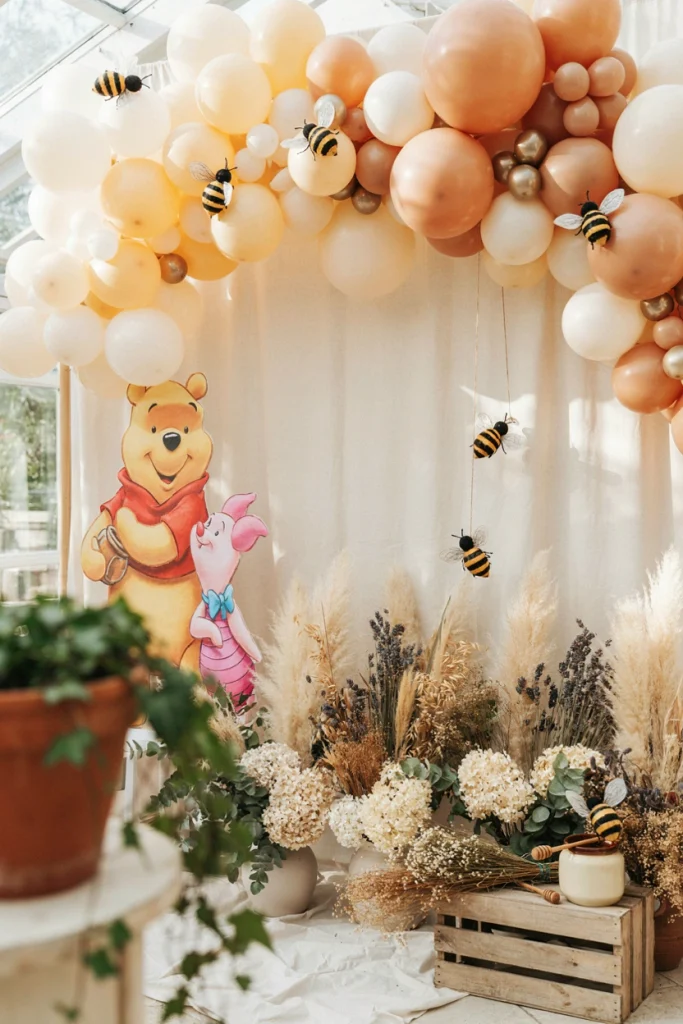 A Little Honey Bee Is on Her Way” Backdrop