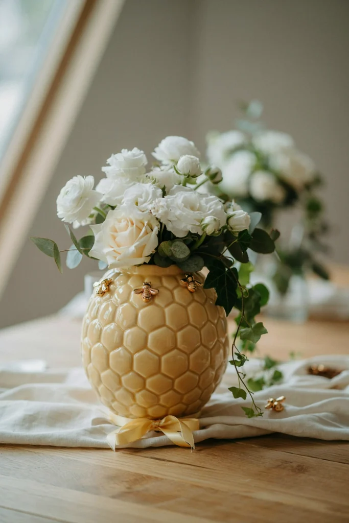 Beehive Centerpiece With Florals