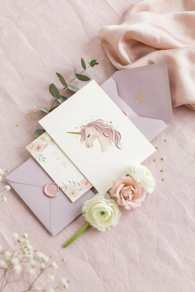 Unicorn Baby Shower Invitations